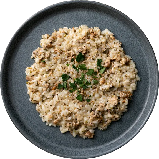 自家製サルシッチャのクリームソース Risotto