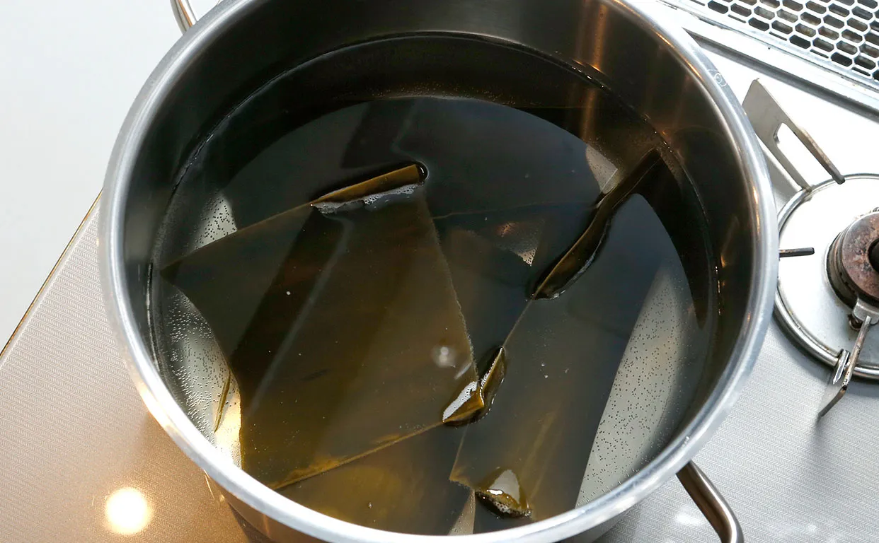 たらこと湯葉の豆乳ソース作り3