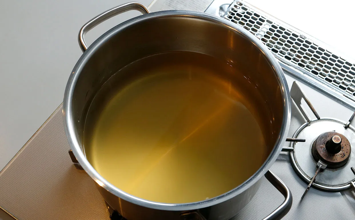 たらこと湯葉の豆乳ソース作り7