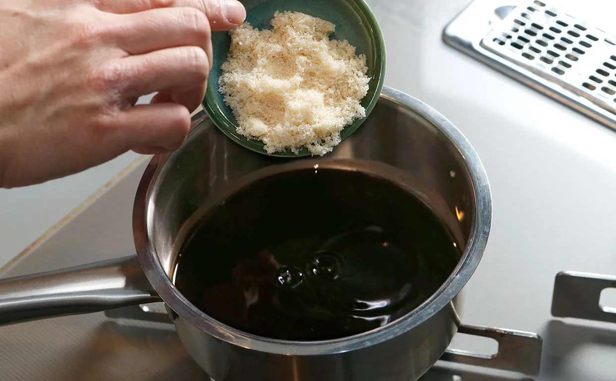 たらこと湯葉の豆乳ソース作り8
