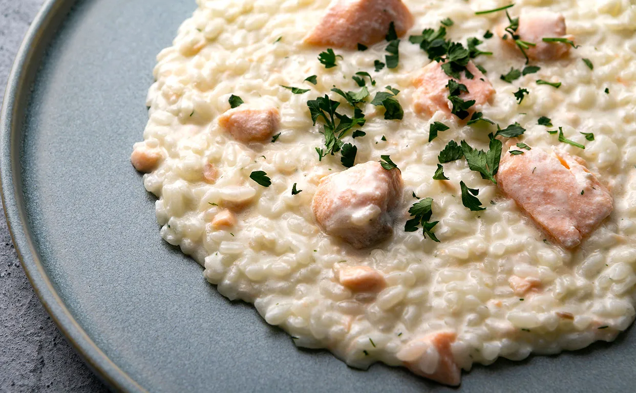 サーモンクリームソース Risotto