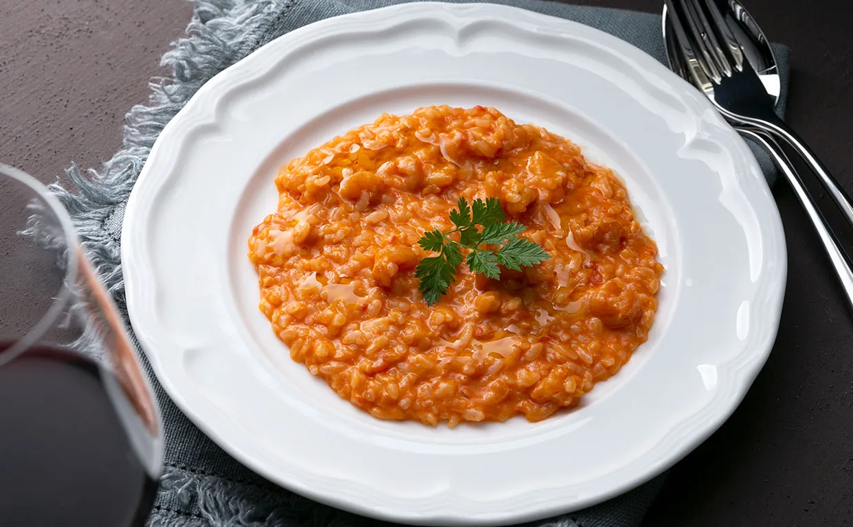 海老とアメリケーヌソース Risotto