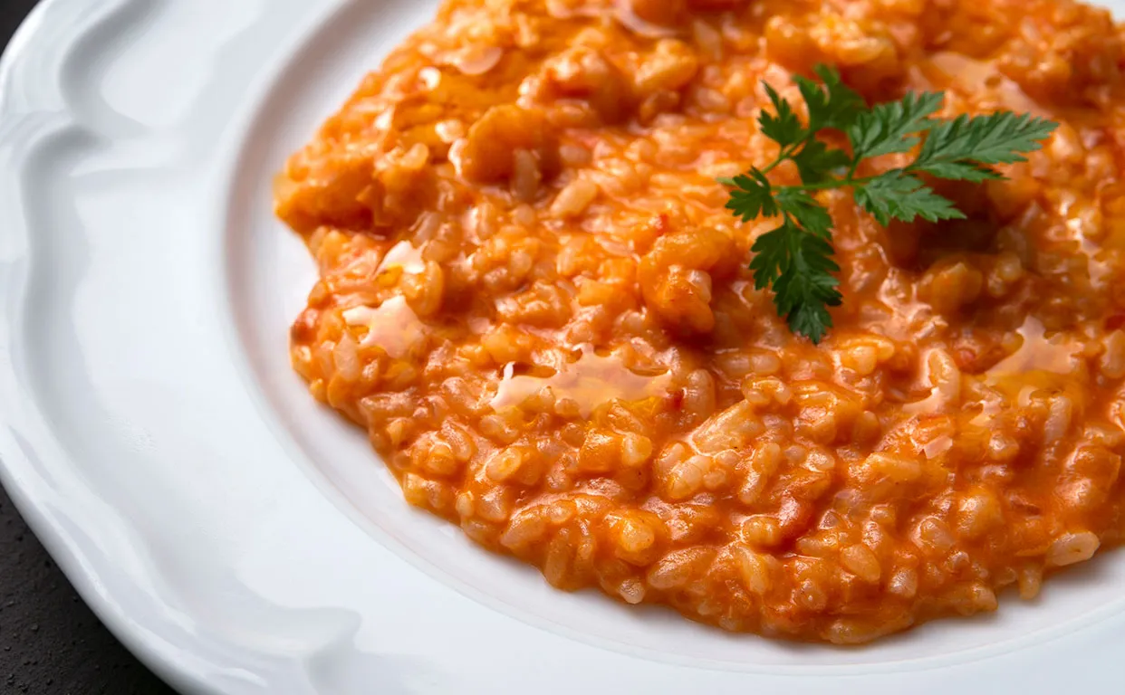 海老とアメリケーヌソース Risotto